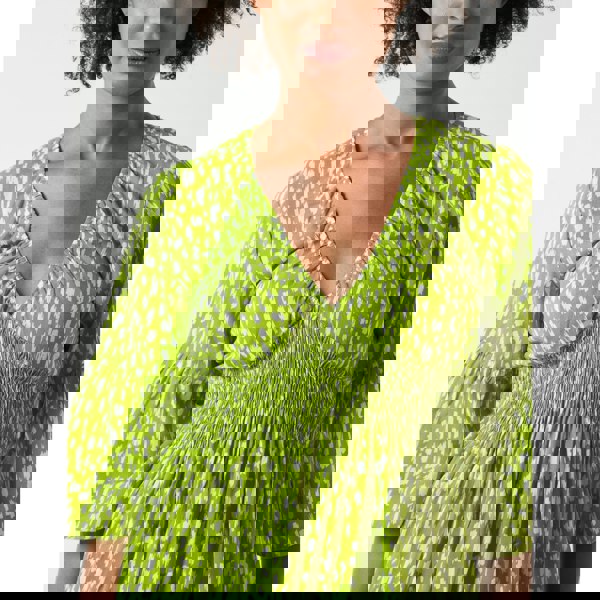 Blue Vanilla Shirred Bust Top