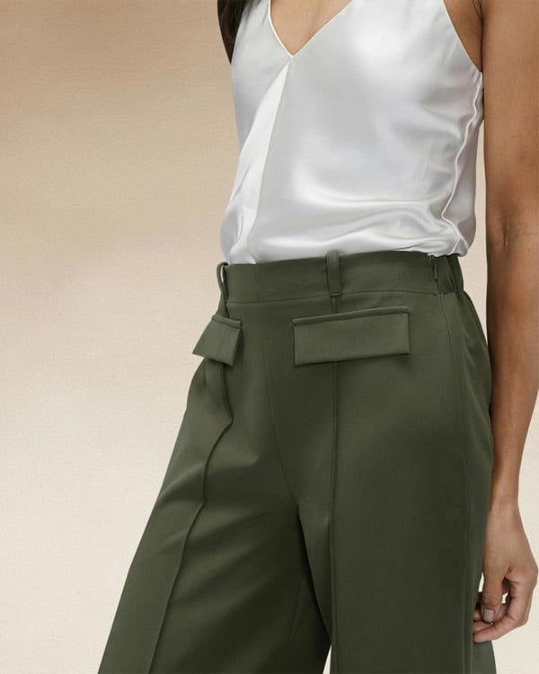 HotSquash Utility Style Wide Leg Trousers