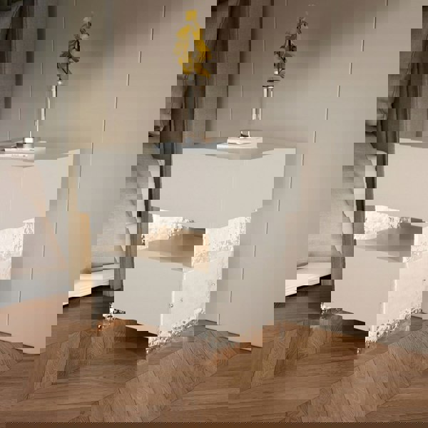 Rit Concept Ibarra Bedside Table With Storage & Light Strip