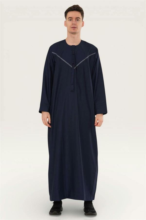 Infinity Leather Men's Eid Moroccan Thobe Robe Djellaba Ramadan Eid Jubba- HM10