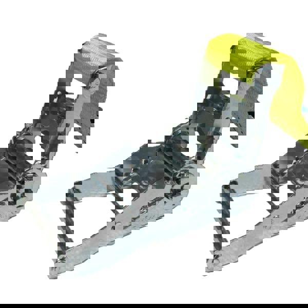 SECUREFIXDIRECT Fall Protection Ratchet Strap with Twisted Snap Hooks 2T 15M (Flatbed Truck Trailer Platform Safety)