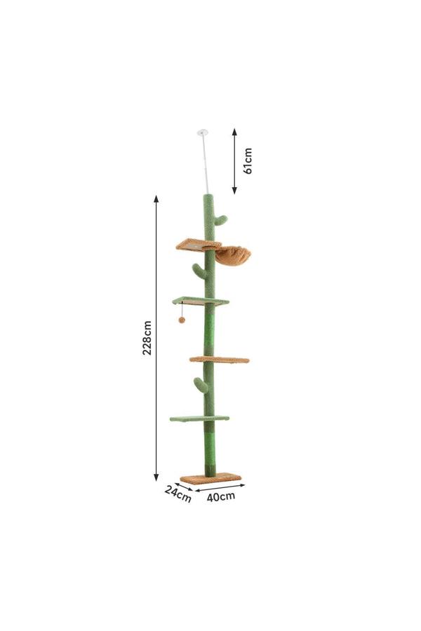 Living and Home Cactus Scratching Post Cat Tree