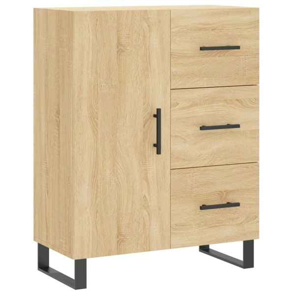 Berkfield Highboard Sonoma Oak 69.5x34x180 cm Engineered Wood