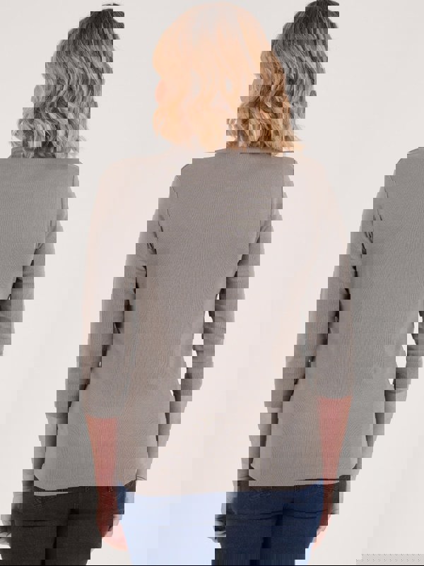 PennyPlain High Back V-neck Top - Sage