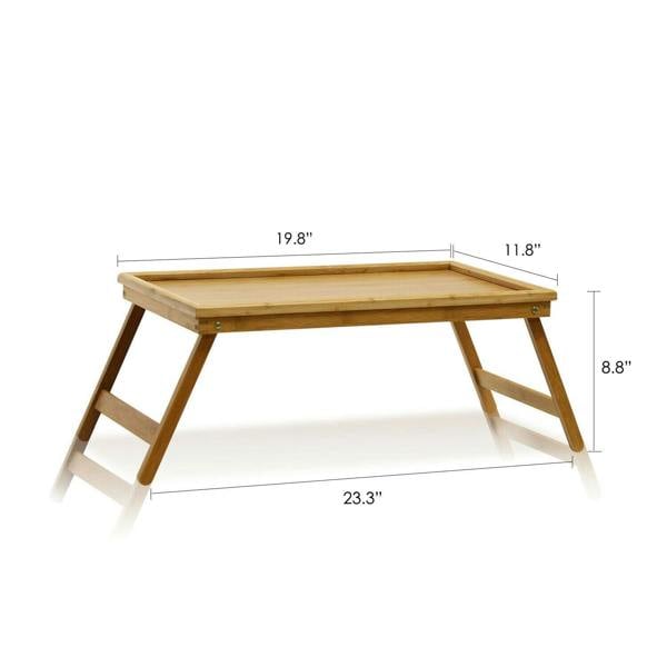 WALPLUS FNCL 33010 Bamboo Lapdesk Bed Tray, Natural | Study and Home Office Furniture