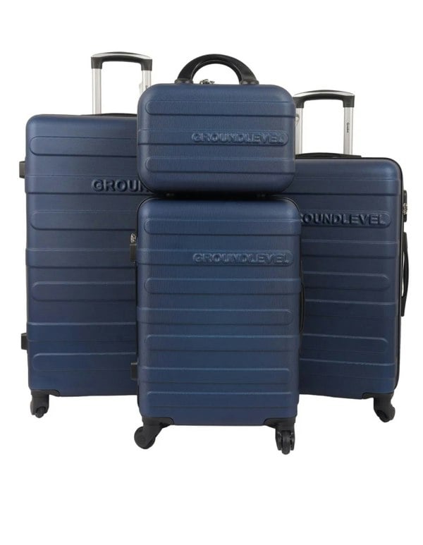 Groundlevel 4 Piece Regency Hard Shell Luggage Set