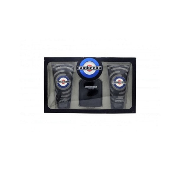 Lambretta Men's Aftershave Lambretta Intense Eau de Parfum Men's Aftershave Gift Set Spray (100ml) with Shower Gel & Aftershave Balm