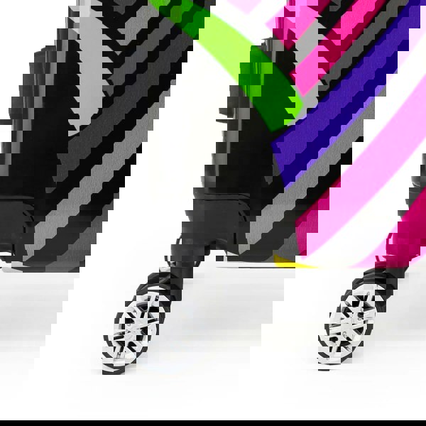 Infinity Luggage Hard Shell Suitcase Flower Heart Printed Luggage Travel Bag