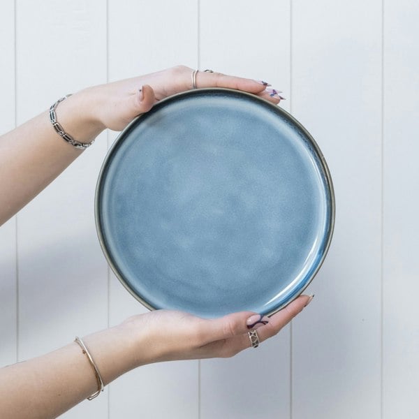 Scandi Home Oslo Blue Reactive Glaze Side Plate