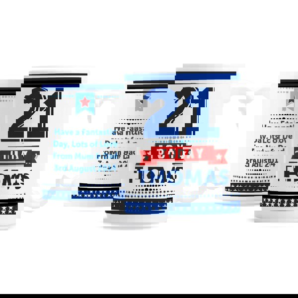 Personalised Memento Company Personalised Birthday Star Mug