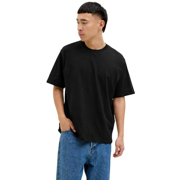 Jack And Jones Mens Loose Fit T-Shirt (Pack of 5) - White/Grey/Black - 