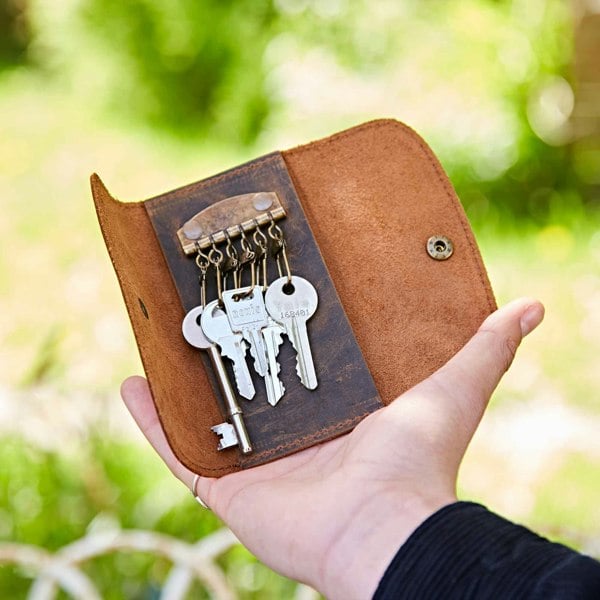 Paper High Buffalo Leather Key Holder