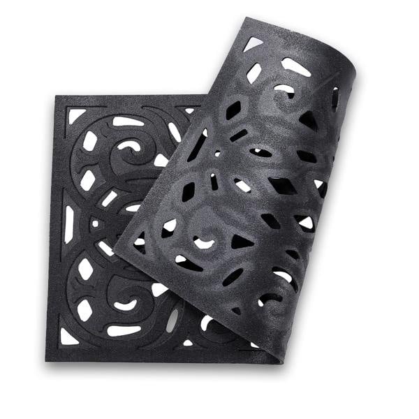 Nicoman Victorian Style Eco Outdoor Door Mat - Black
