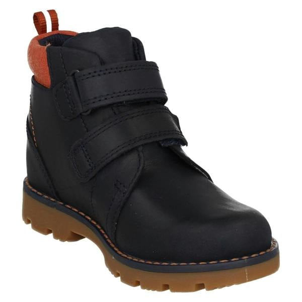 Clarks Boys Clarks Hook & Loop Ankle Boots Heath Strap