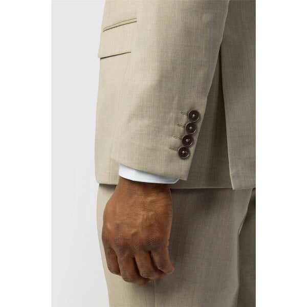 Ted Baker Tailored Fit Super 100s Taupe Twill Jacket