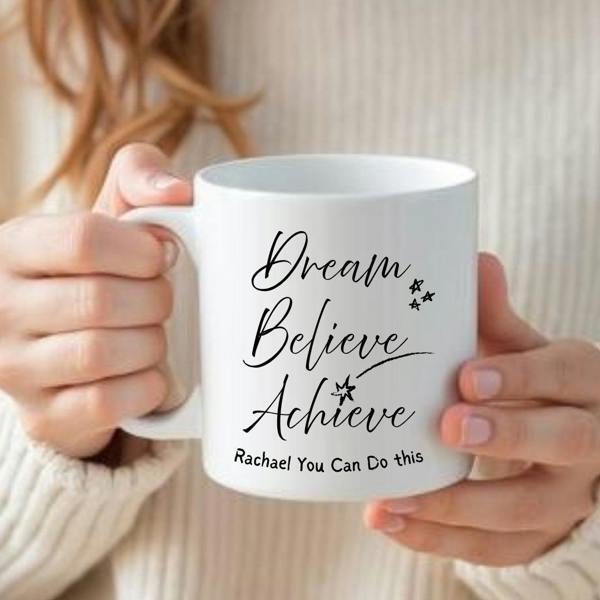 Aye Do Gifts Dream Believe Achieve Mug Gift | Daughter Mum Friend