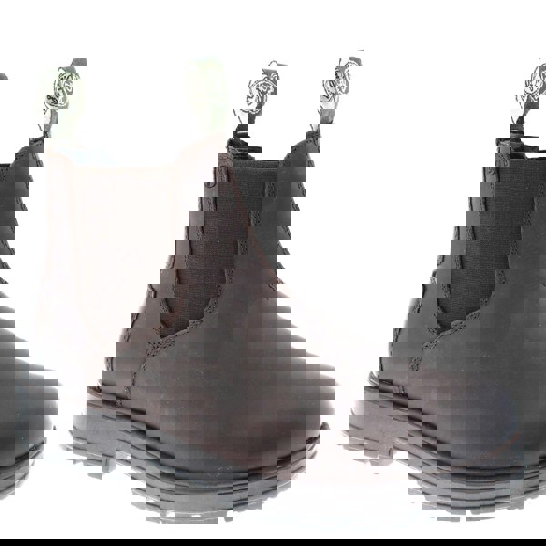 Frank James Braunton Greasy Brown Mens Chelsea Pull On Boots