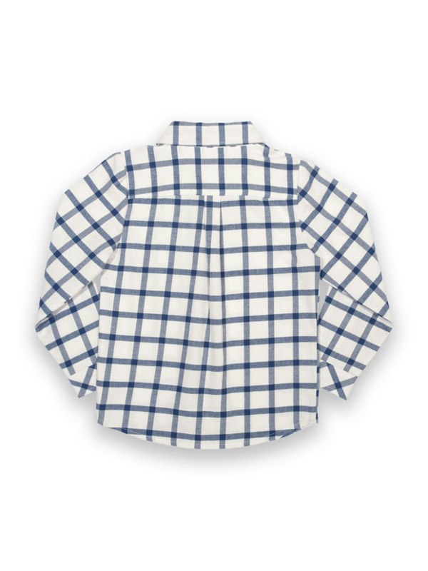 Kite Boys Organic Check Shirt Cream