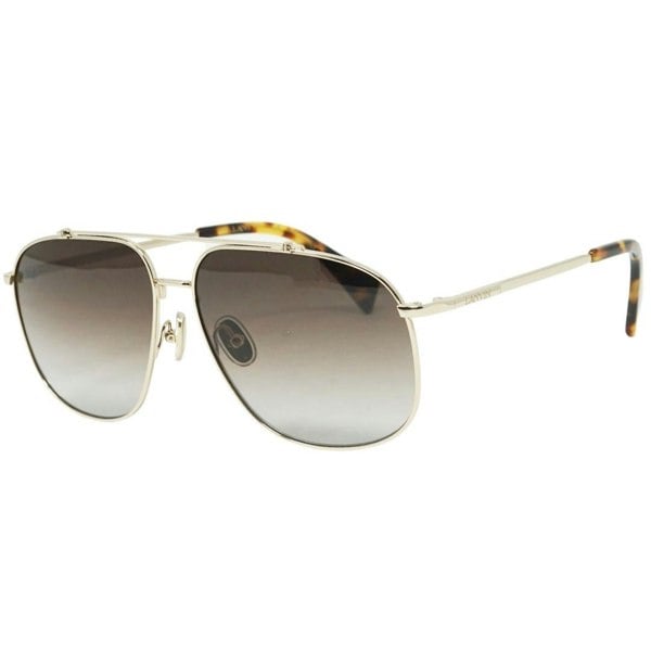 Lanvin Grey Gradient Lens Gold Sunglasses