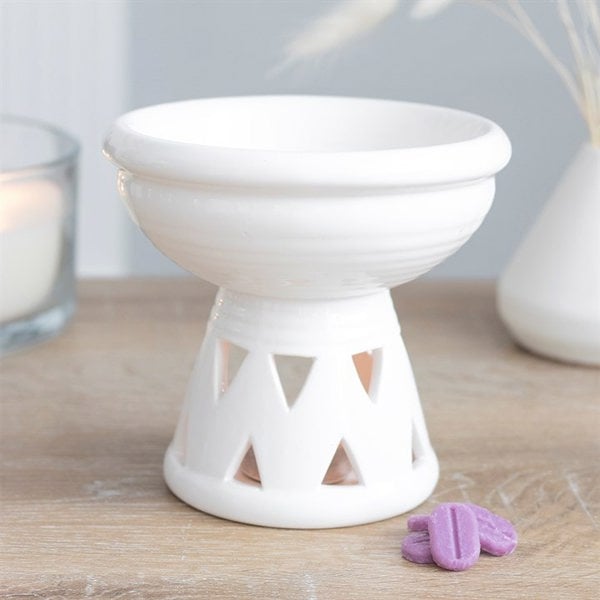 Serano Off White Deep Bowl Oil Burner and Wax Warmer
