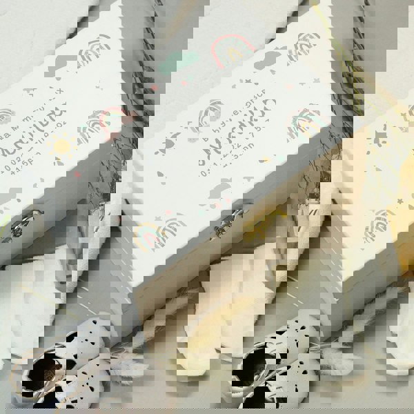 Personalised Memento Company Personalised Rainbow Small Wooden Keepsake Box