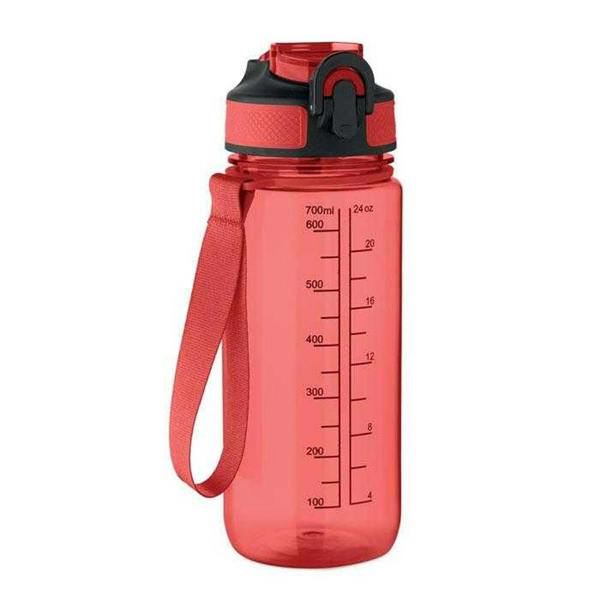 MidOcean Enkel 700ml Sports Bottle - Transparent Red - 