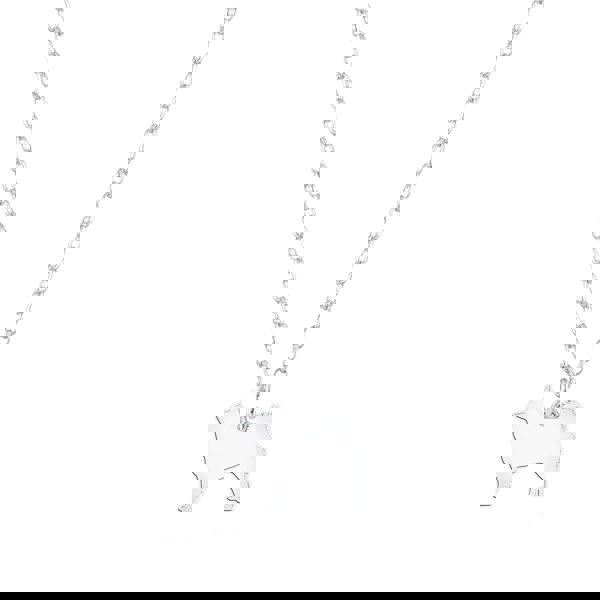 Schipperke Silhouette Silver Necklace - Personalised - MYLEE London