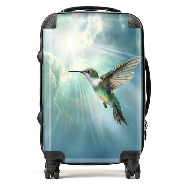 Warren Reed Hummingbird In A Beautiful Sky Suitcase