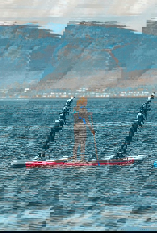 Aquaplanet ROCKIT 10’2" Inflatable Paddle Board/Kayak Package - Pink