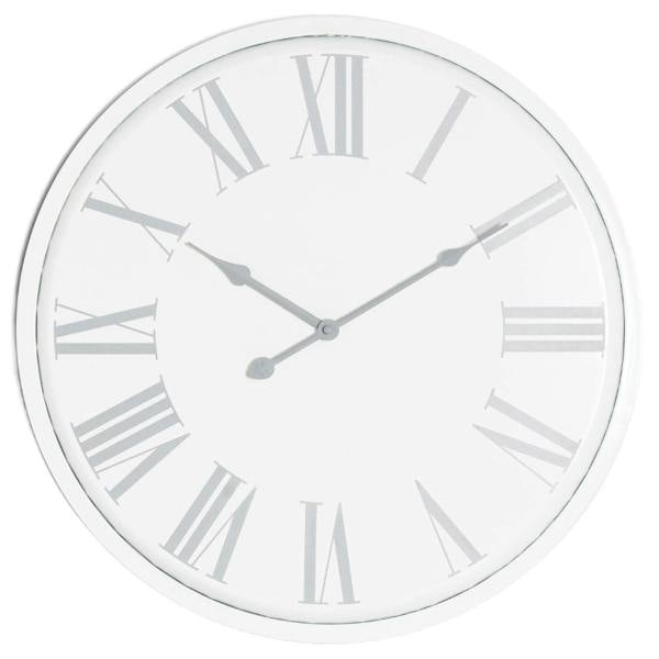 Hill Interiors Flemings Wall Clock - White - 
