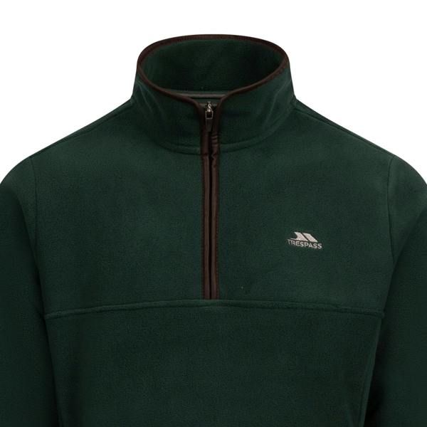 Trespass Mens Huntar Fleece Top - Dark Green - 