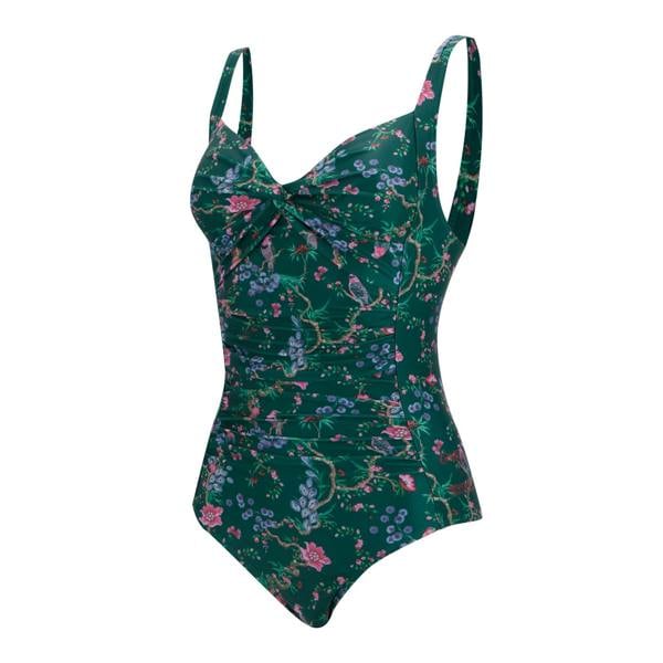 Regatta Womens Cath Kidston Birds and Berries One Piece Swimsuit - Green