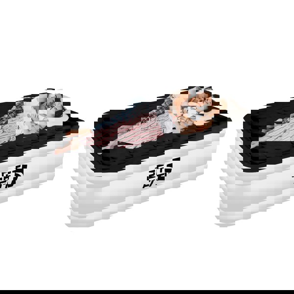 Get Fit Blow Up Air Bed with Built In Electric Pump- Free Pillow - Elevated Air Mattress - King