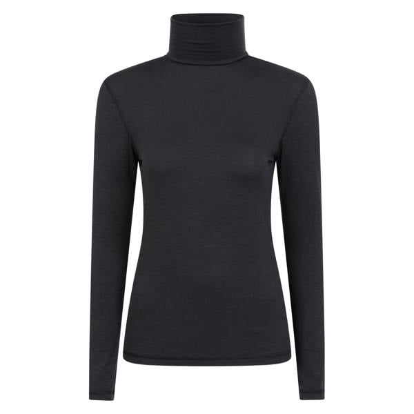 Mountain Warehouse Womens/Ladies Keep The Heat Isotherm Roll Neck Base Layer Top - Black