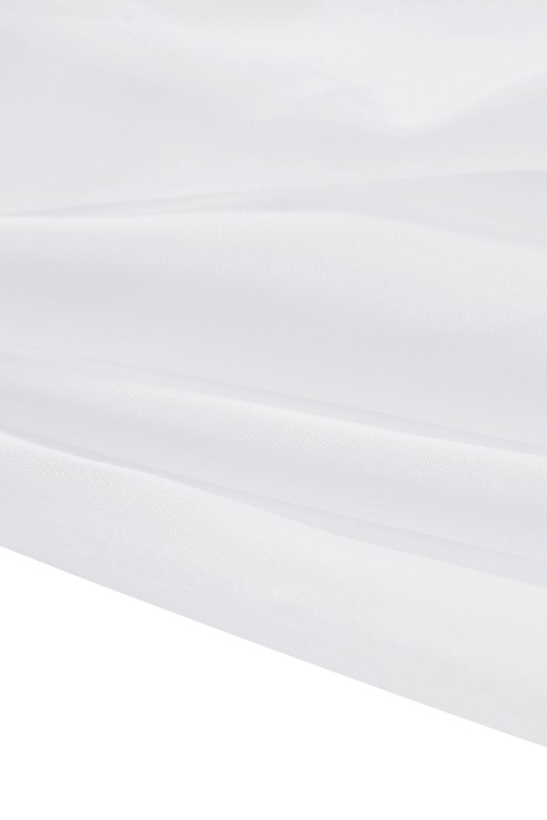 Living and Home 2 Panels White Rod Pocket Voile Panel Sheer Curtains for Bedroom Living Room, 183cm L x 117cm W