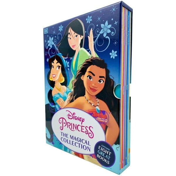 Disney Princess The Magical Collection 8 Books Moana, Mulan, Pocahontas, Tiana, Ariel & more