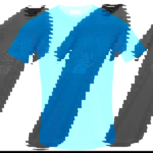 Diesel Monotone Property Of Denim Division Logo Blue Sapphire T-Shirt