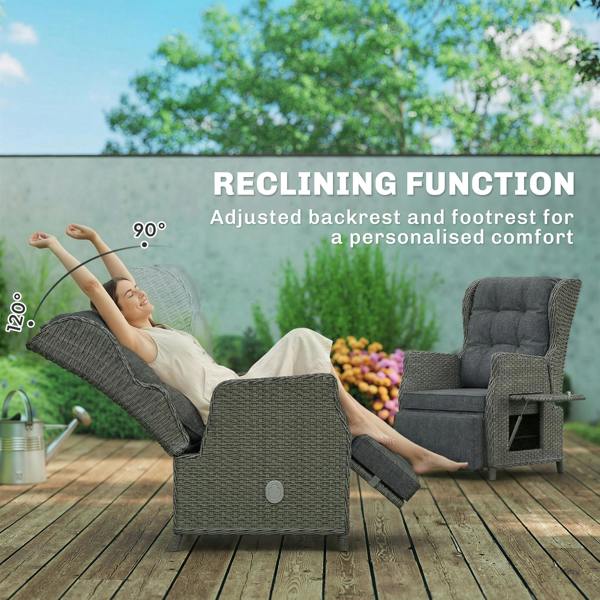 Rattan Recliner Chair