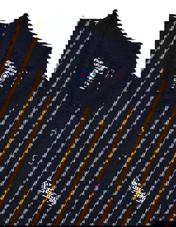 Lambretta Mens Classic Retro Pinstripe Mod Ska Casual Polo Shirt