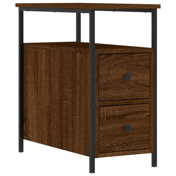 Berkfield Bedside Cabinets 2 pcs Brown Oak 30x60x60 cm Engineered Wood