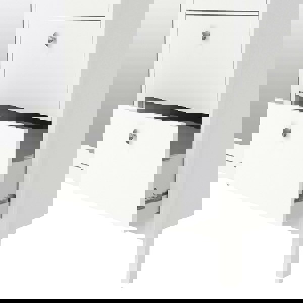 Furniture To Go Madrid Wardrobe with 2 doors + 1 mirror door + 2 drawers White