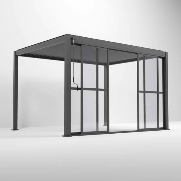 Ocean Designs Tivoli E-LED 6m x 3m Grey Frame Free Standing Pergola