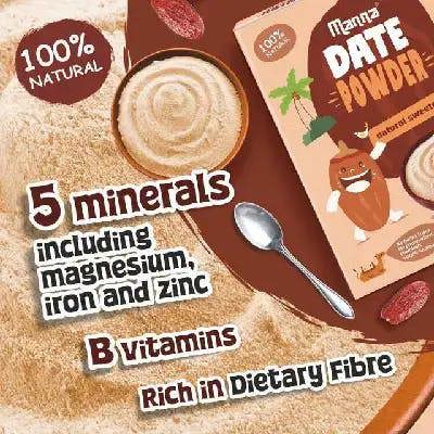 Manna Health Mix 500g and Manna Date Powder 200g Combo Pack | All Natural Kids Nutrition Drink + All Natural Sweetner For Kids