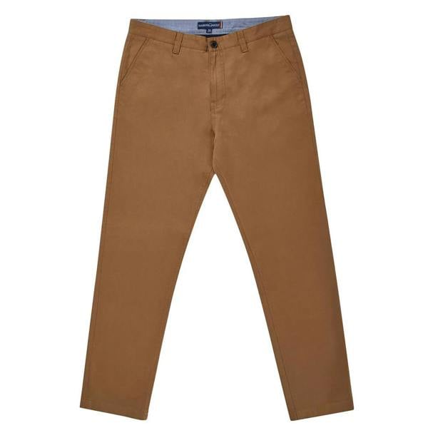 Raging Bull Mens Tapered Leg Chinos - Brown