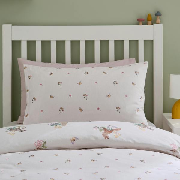 Catherine Lansfield Brushed Forest Friends Reversible Duvet Cover Set Cream