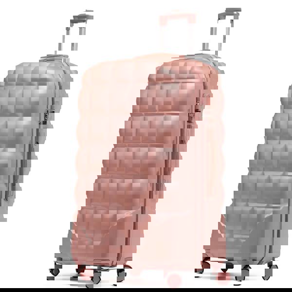 Flight Knight Large 29" Check-in Hard Case Bubble Design Suitcase- 8 Spinner Wheels