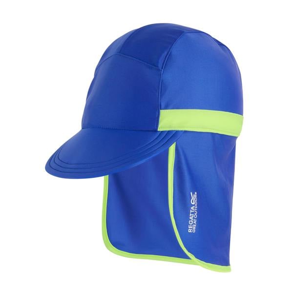 Regatta Childrens/Kids Neck Protector Cap - Olympian Blue/Sharp Green - 