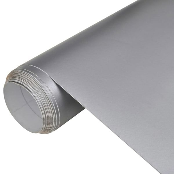 Berkfield Car Film Matt Silver 100x150 cm