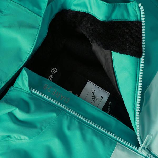 Dare 2B Childrens/Kids Piste Two Tone Ski Jacket - Turquoise - 