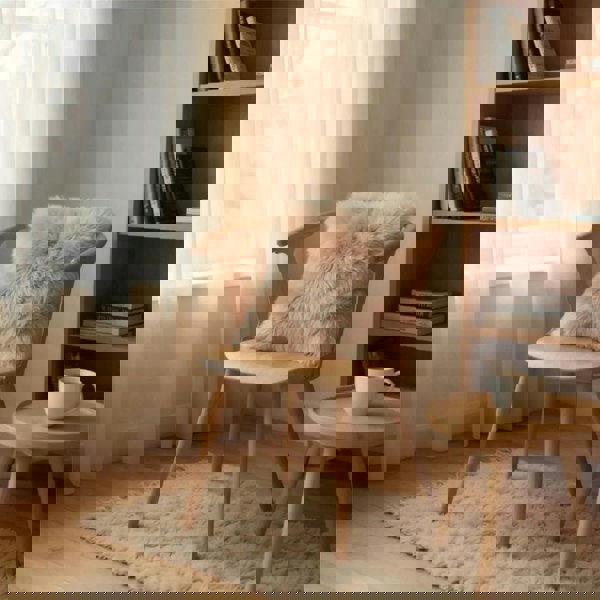 Infinity Leather Genuine Sheepskin Real Wool Single Sided Cushion